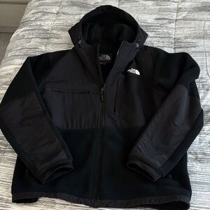 The North Face Men's Black Polartec Fleece Hooded Tech Jacket XLG
